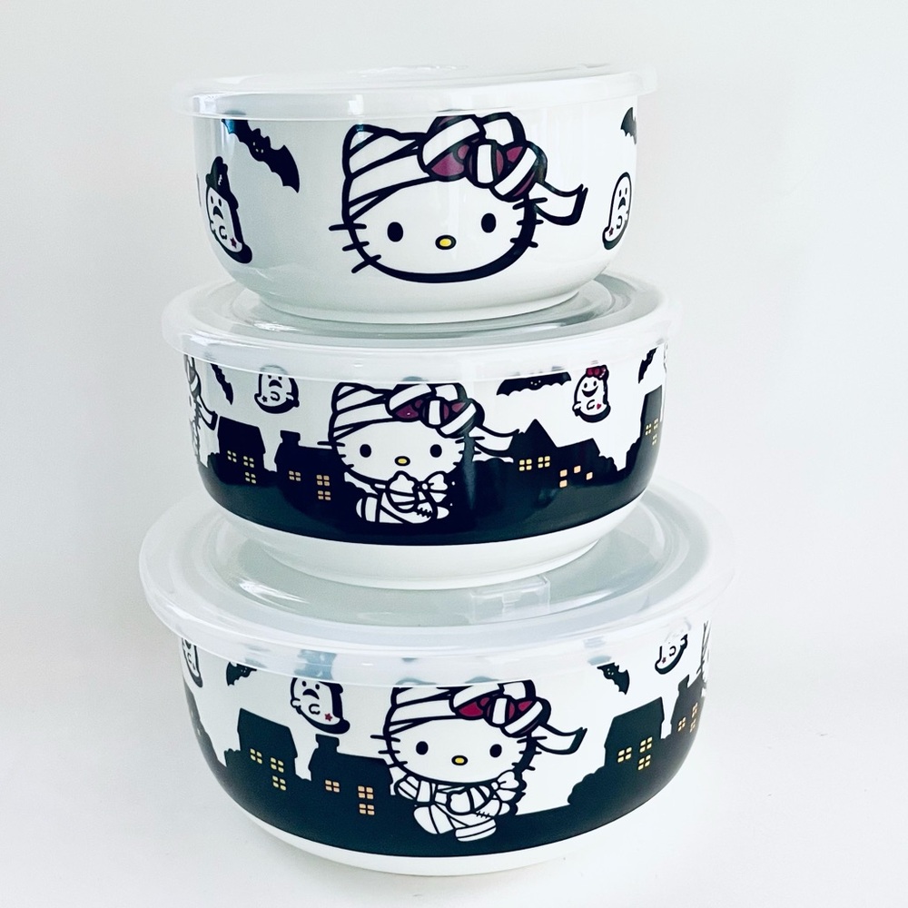🦇 Hello Kitty Mummy Halloween Food storage Containers